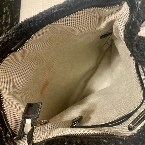 Rebecca‎ Minkoff Alexa Black Shearling Hobo Bag - Picture 7 of 8